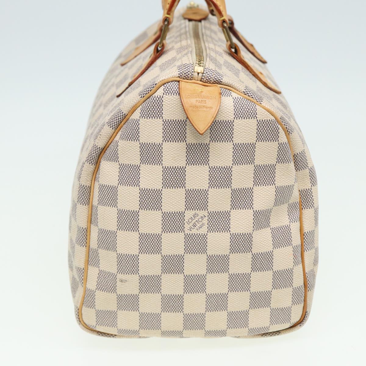 LOUIS VUITTON Damier Azur Speedy 30 Hand Bag N41533 LV Auth yk13352