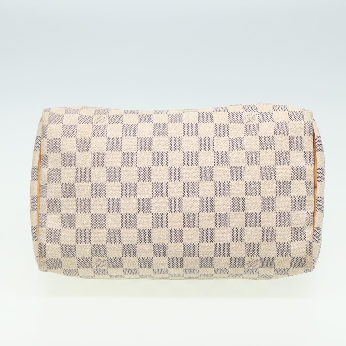 LOUIS VUITTON Damier Azur Speedy 30 Hand Bag N41533 LV Auth yk13352