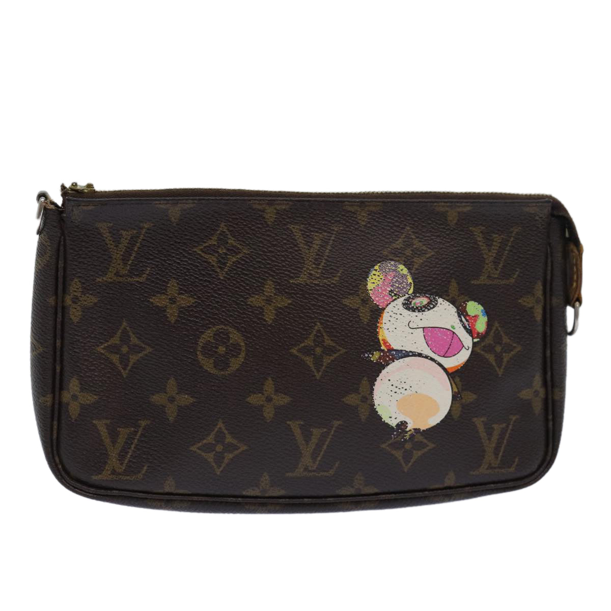 LOUIS VUITTON Monogram Panda Pochette Accessoires Pouch M51981 LV Auth yk13387