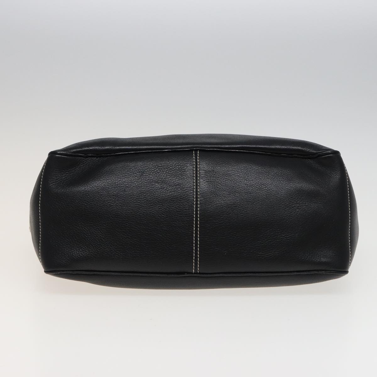 CELINE Boogie bag Hand Bag Leather Black Auth yk13395