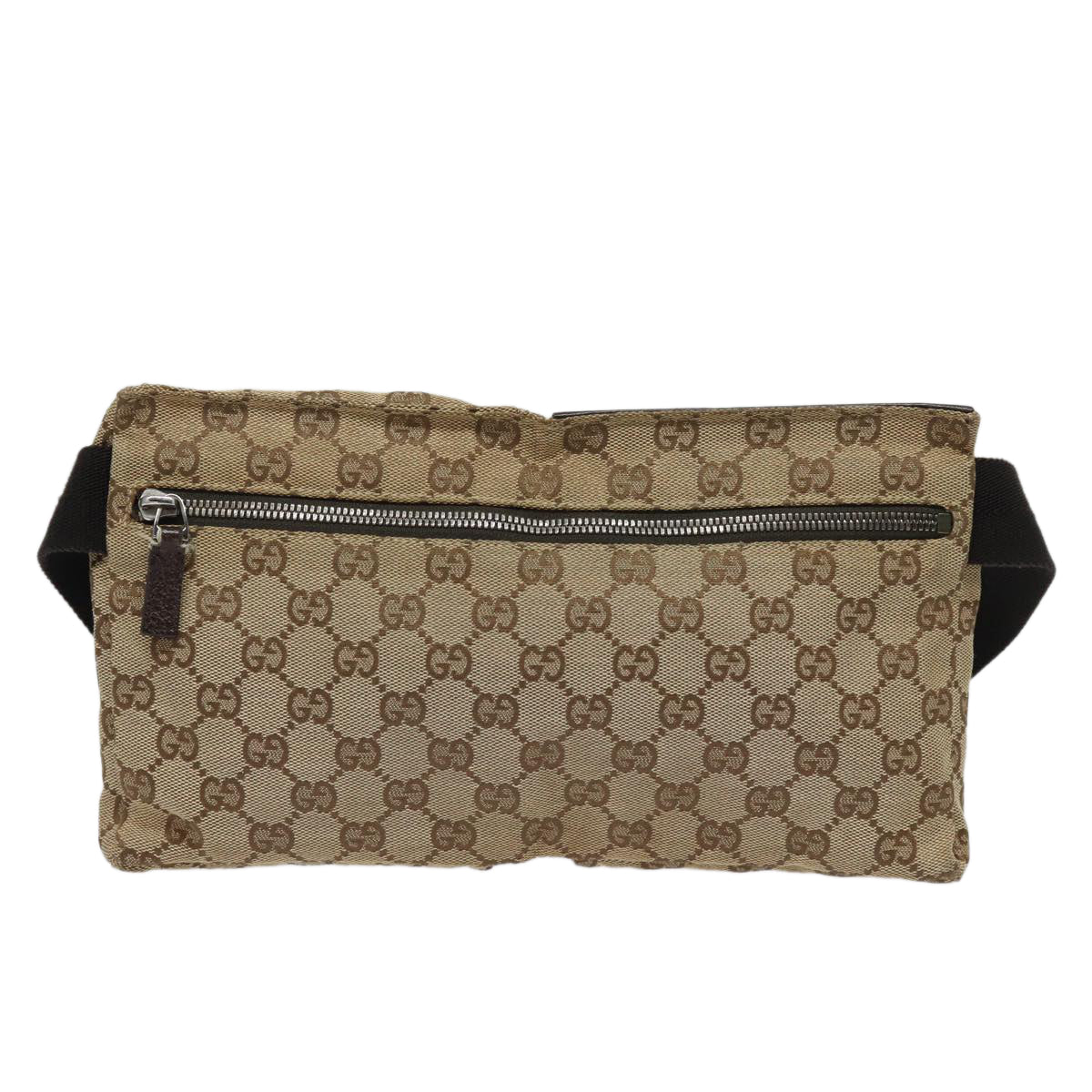 GUCCI GG Canvas Waist bag Beige 28566 Auth yk13396 - 0