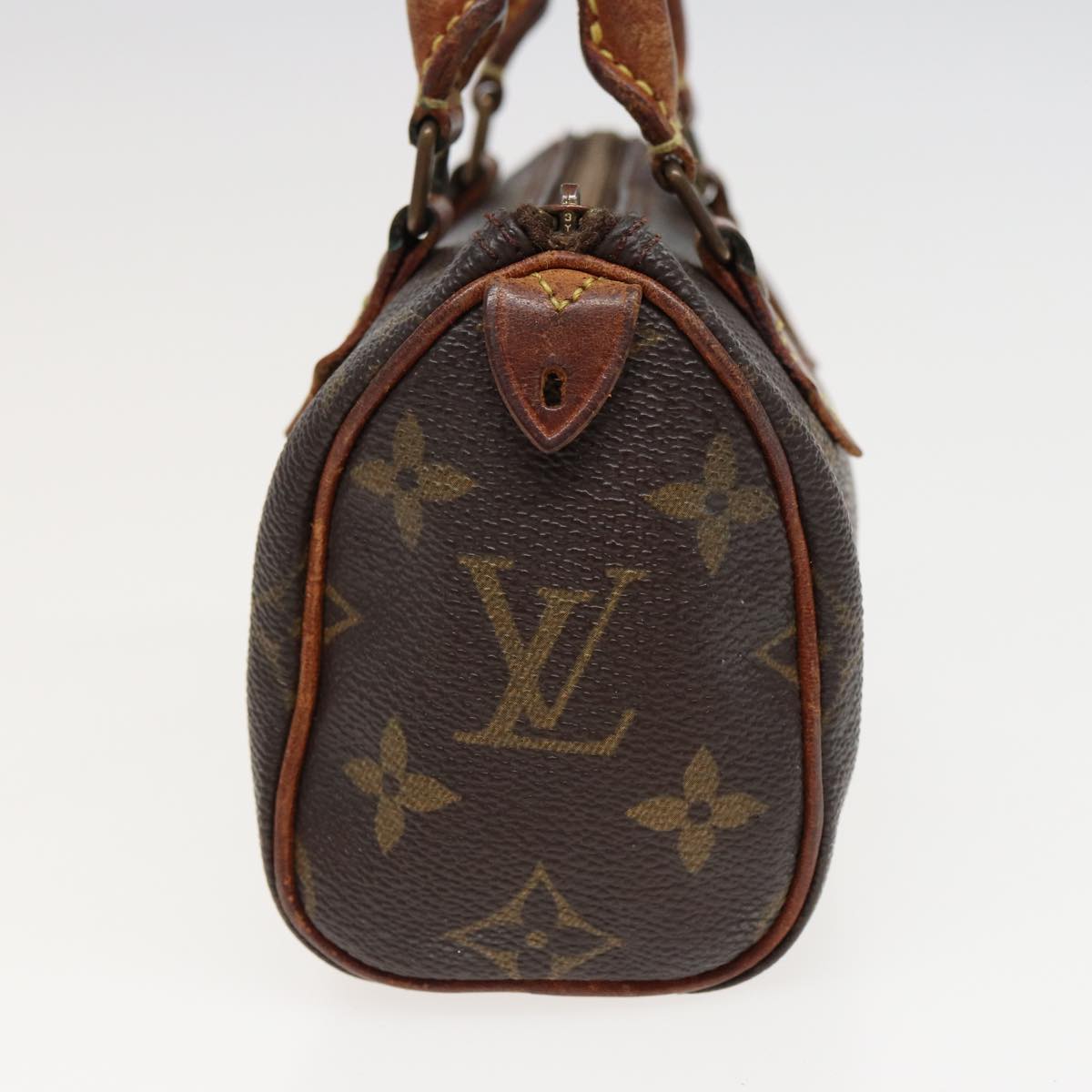 LOUIS VUITTON Monogram Mini Speedy Hand Bag M41534 LV Auth yk13403