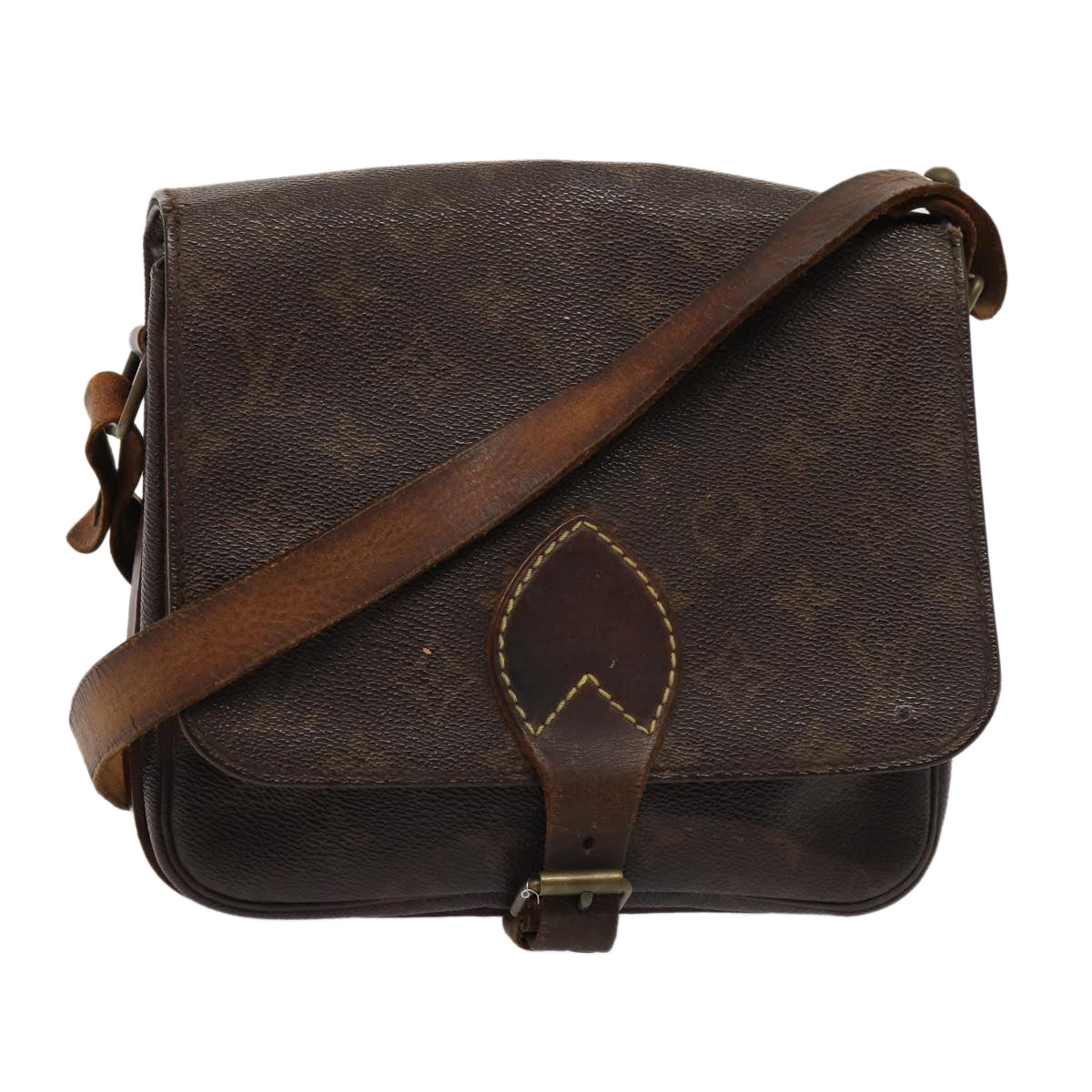 LOUIS VUITTON Monogram Cartouchiere MM Shoulder Bag M51253 LV Auth yk13407