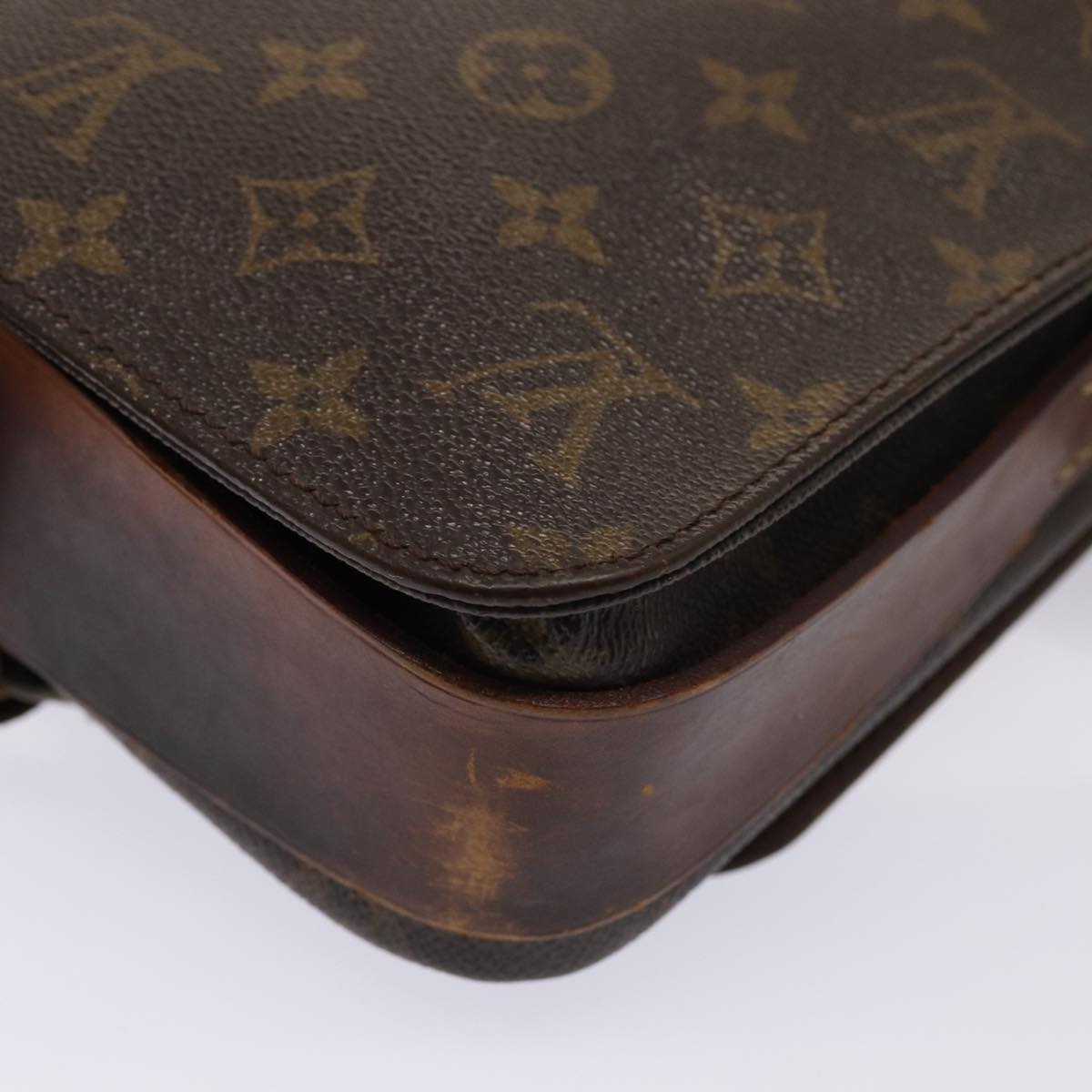 LOUIS VUITTON Monogram Cartouchiere MM Shoulder Bag M51253 LV Auth yk13407