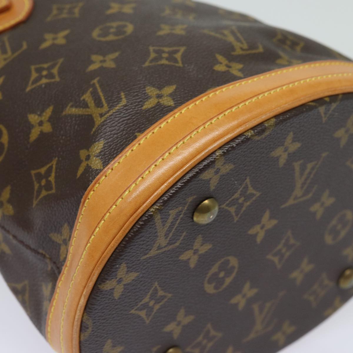 LOUIS VUITTON Monogram Bucket PM Shoulder Bag M42238 LV Auth yk13416