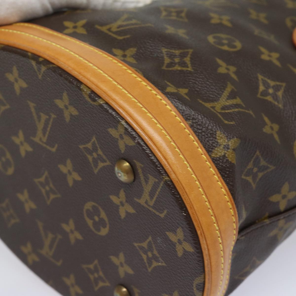 LOUIS VUITTON Monogram Bucket PM Shoulder Bag M42238 LV Auth yk13416