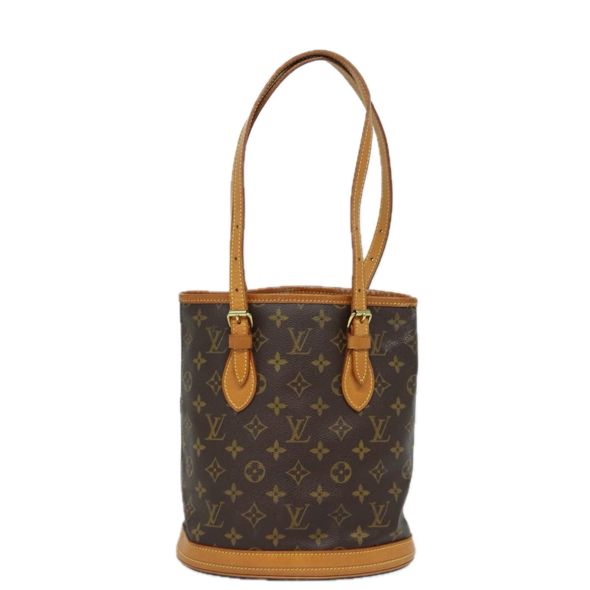 LOUIS VUITTON Monogram Bucket PM Shoulder Bag M42238 LV Auth yk13416