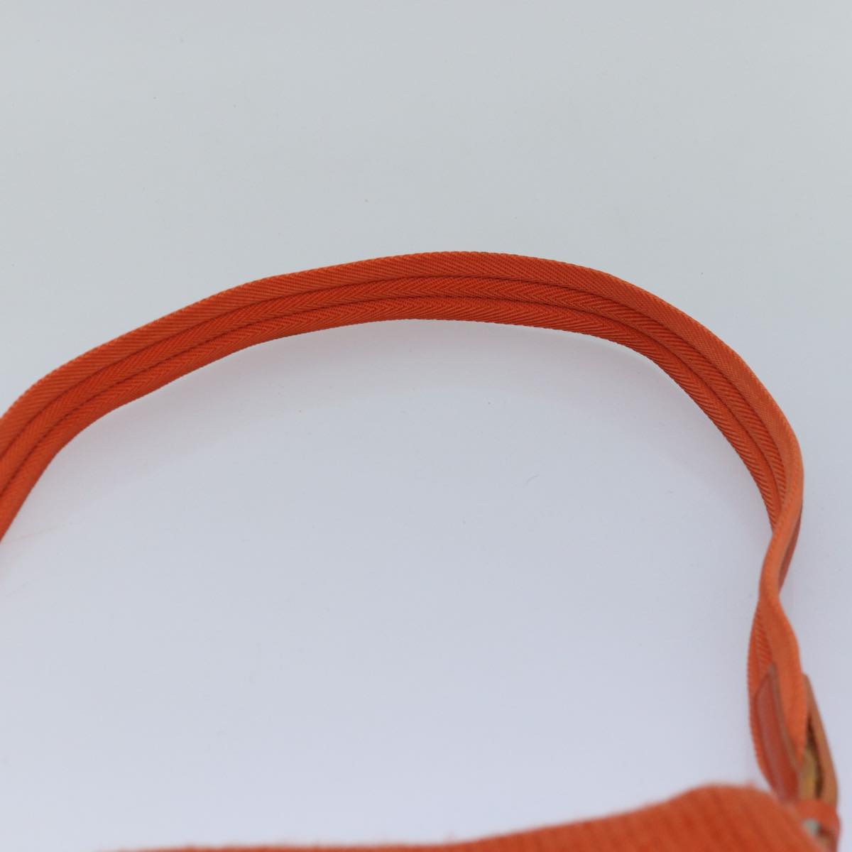 PRADA Shoulder Bag Cotton Orange Auth yk13421