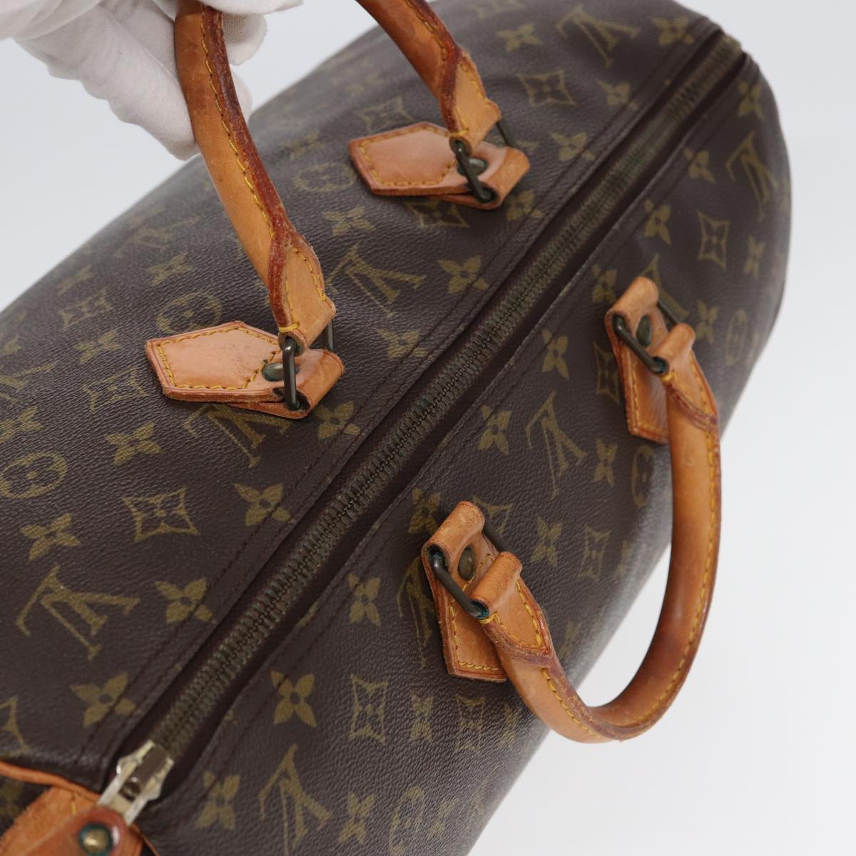 LOUIS VUITTON Monogram Speedy 40 Hand Bag M41522 LV Auth yk13431