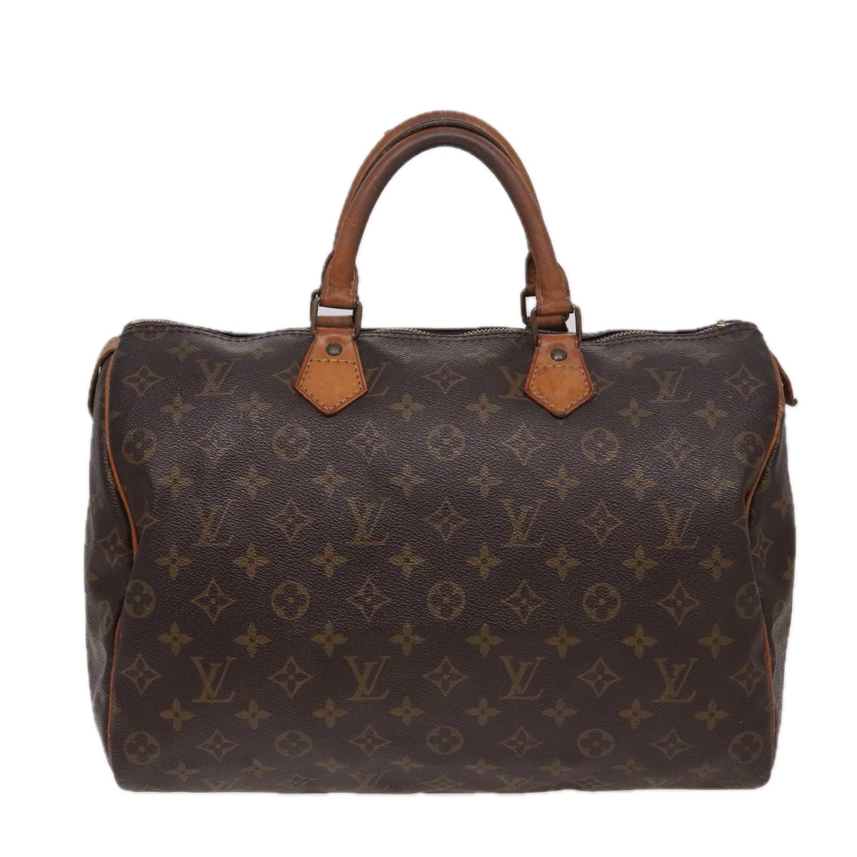 LOUIS VUITTON Monogram Speedy 35 Hand Bag M41524 LV Auth yk13444