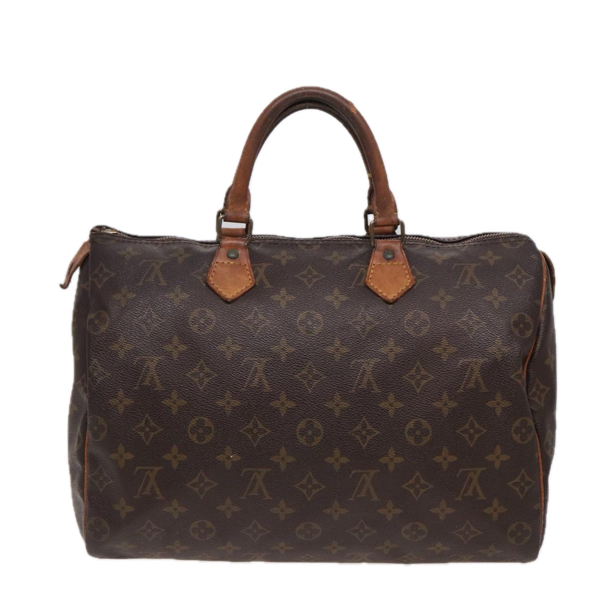 LOUIS VUITTON Monogram Speedy 35 Hand Bag M41524 LV Auth yk13444 - 0