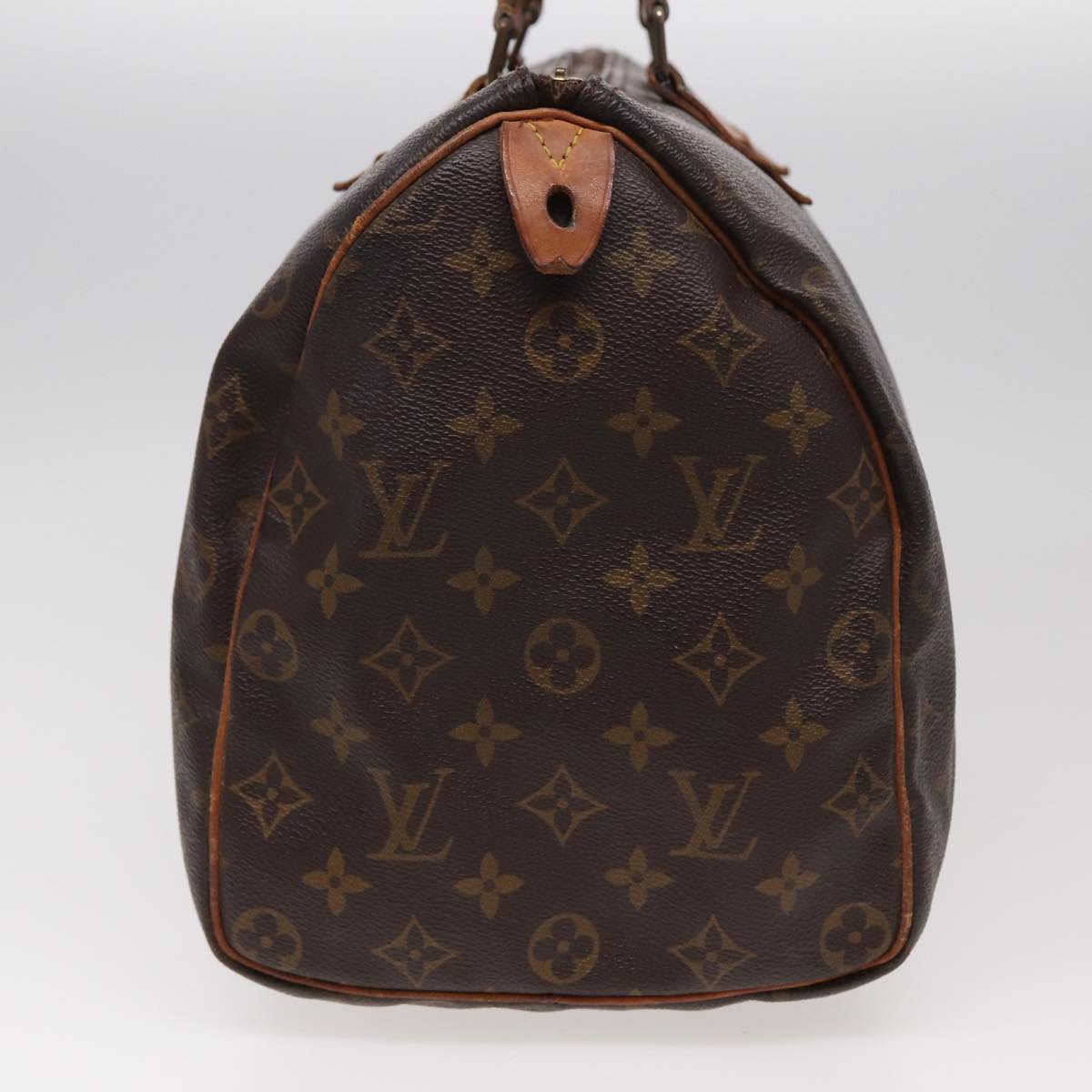 LOUIS VUITTON Monogram Speedy 35 Hand Bag M41524 LV Auth yk13444