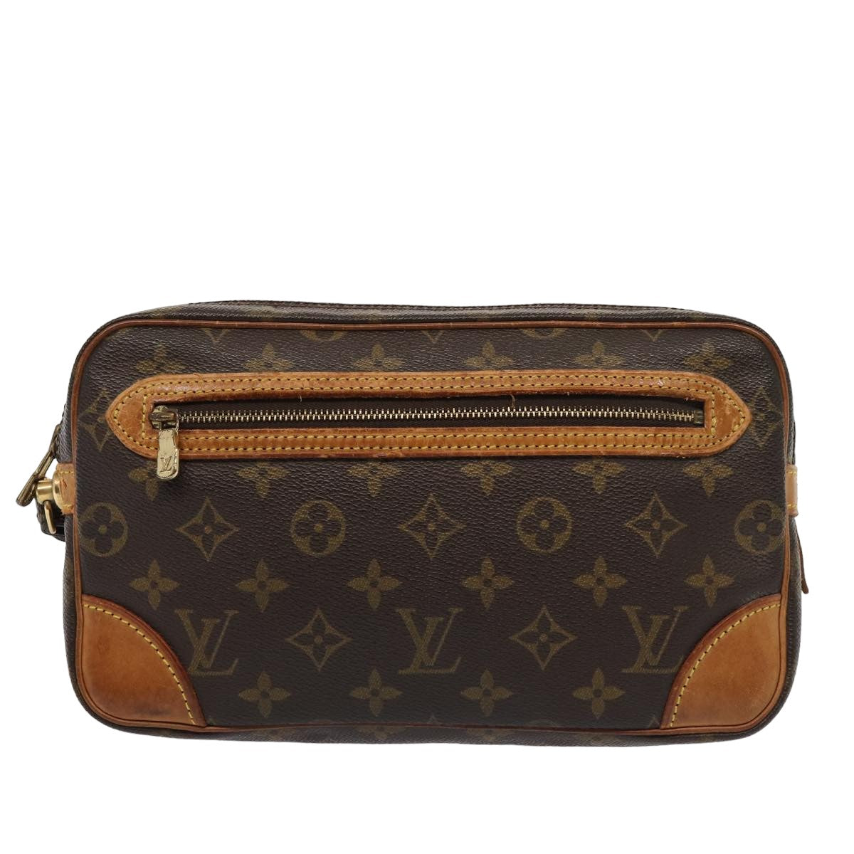 LOUIS VUITTON Monogram Marly Dragonne GM Clutch Bag M51825 LV Auth yk13448