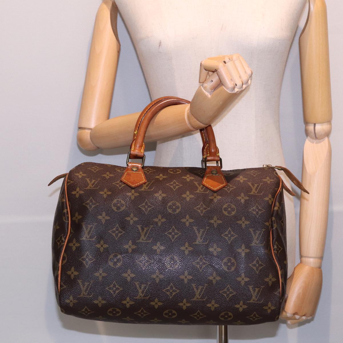 LOUIS VUITTON Monogram Speedy 30 Hand Bag M41526 LV Auth yk13464