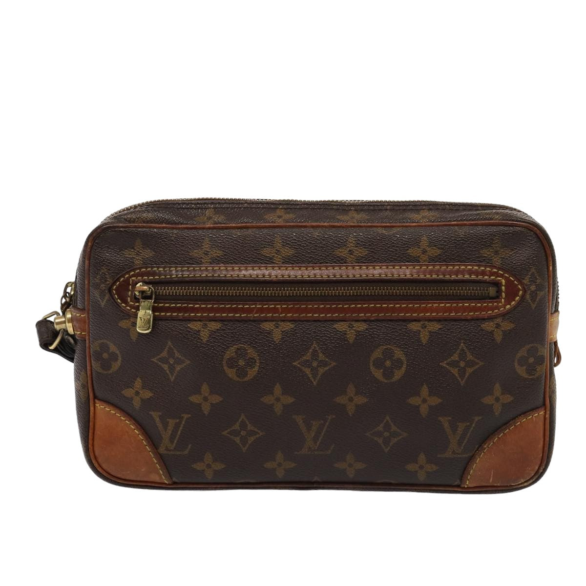 LOUIS VUITTON Monogram Marly Dragonne GM Clutch Bag M51825 LV Auth yk13486