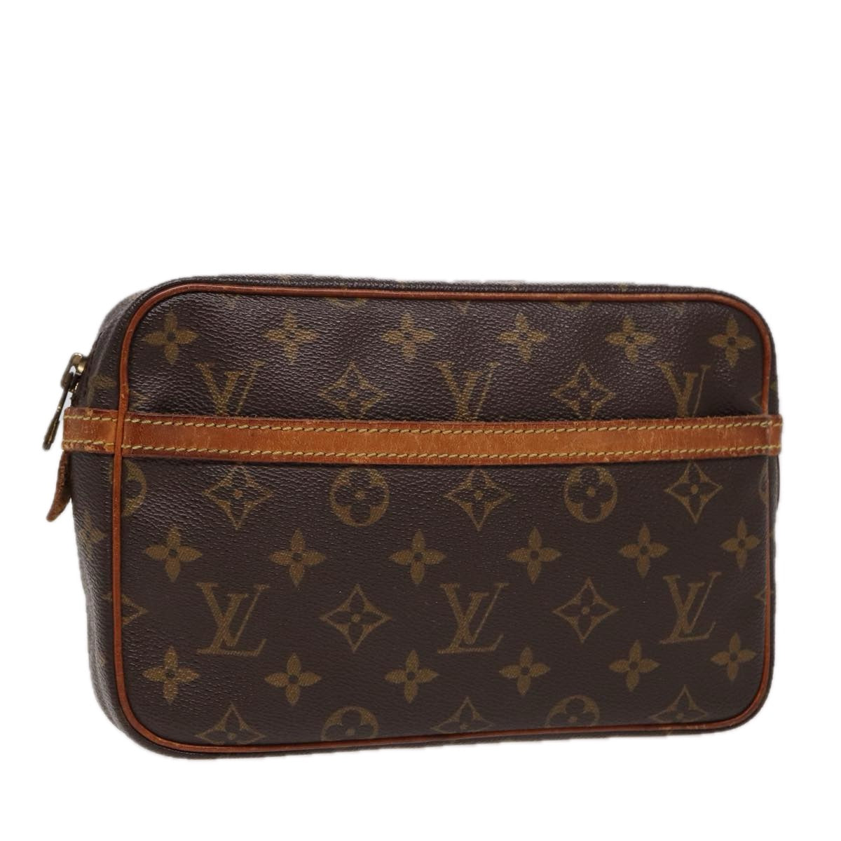 LOUIS VUITTON Monogram Compiegne 23 Clutch Bag M51847 LV Auth yk13487