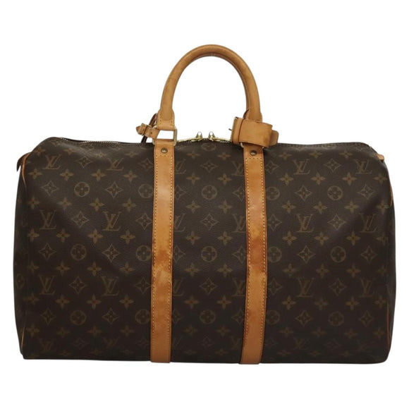 LOUIS VUITTON Monogram Keepall 45 Boston Bag M41428 LV Auth yk13493