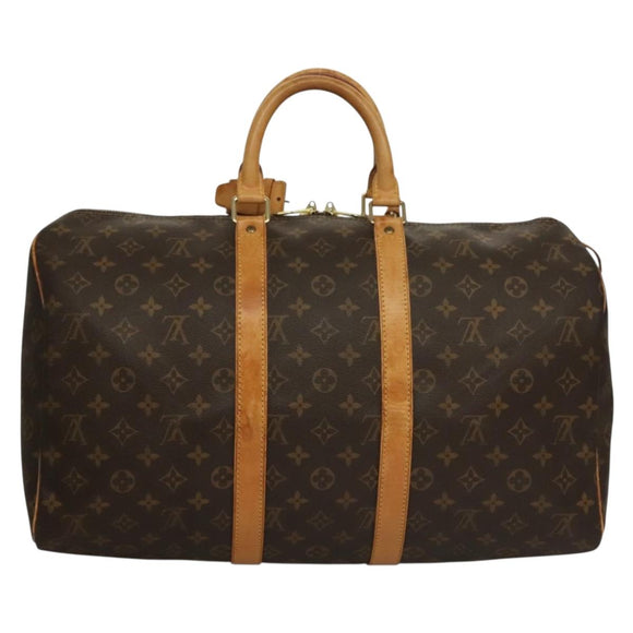 LOUIS VUITTON Monogram Keepall 45 Boston Bag M41428 LV Auth yk13493