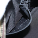 BURBERRY Nova Check Hand Bag Nylon Black Beige Auth yk13499-20