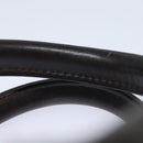 BURBERRY Nova Check Hand Bag Nylon Black Beige Auth yk13499-8