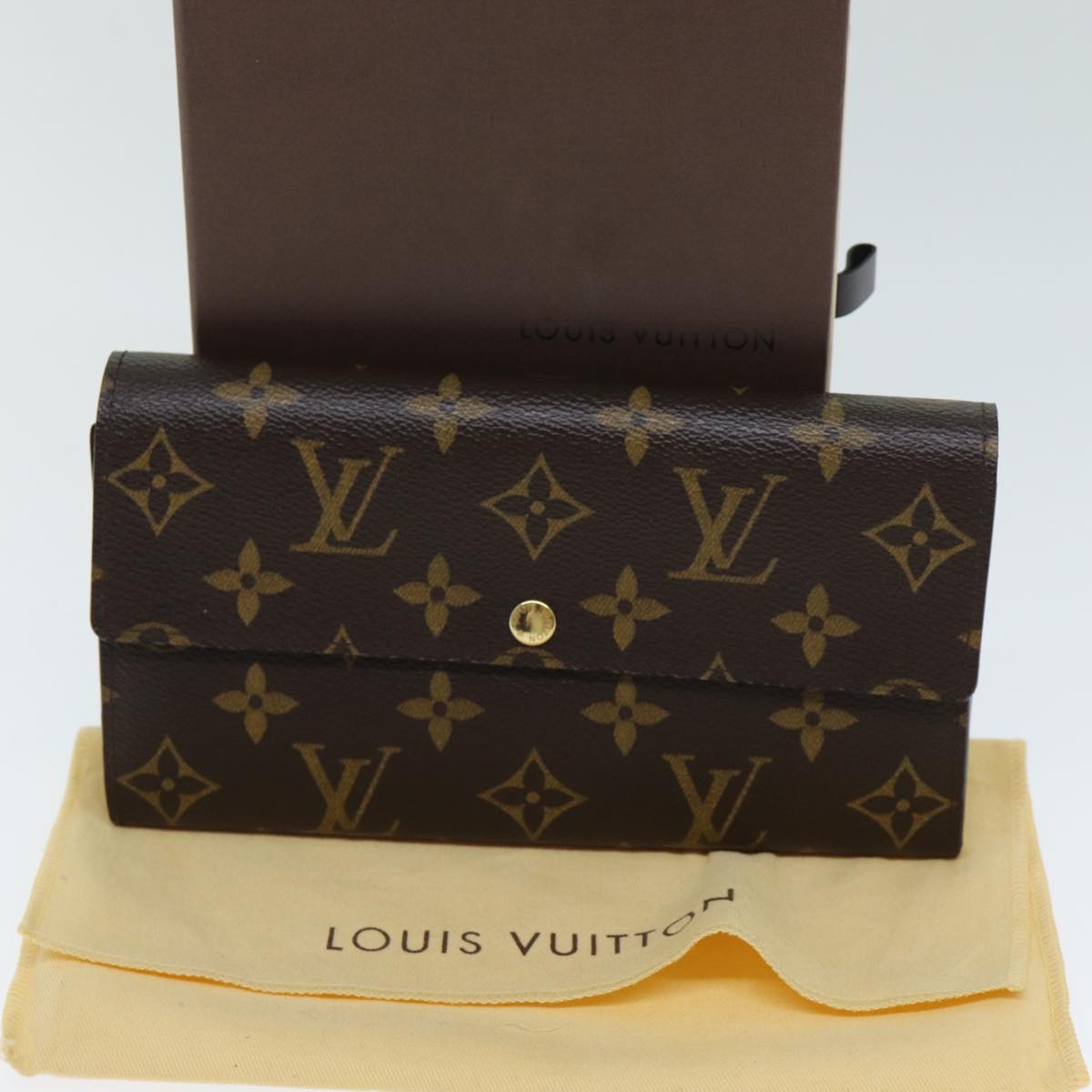 LOUIS VUITTON Monogram Portefeuille Sarah Long Wallet M60531 LV Auth yk13519A