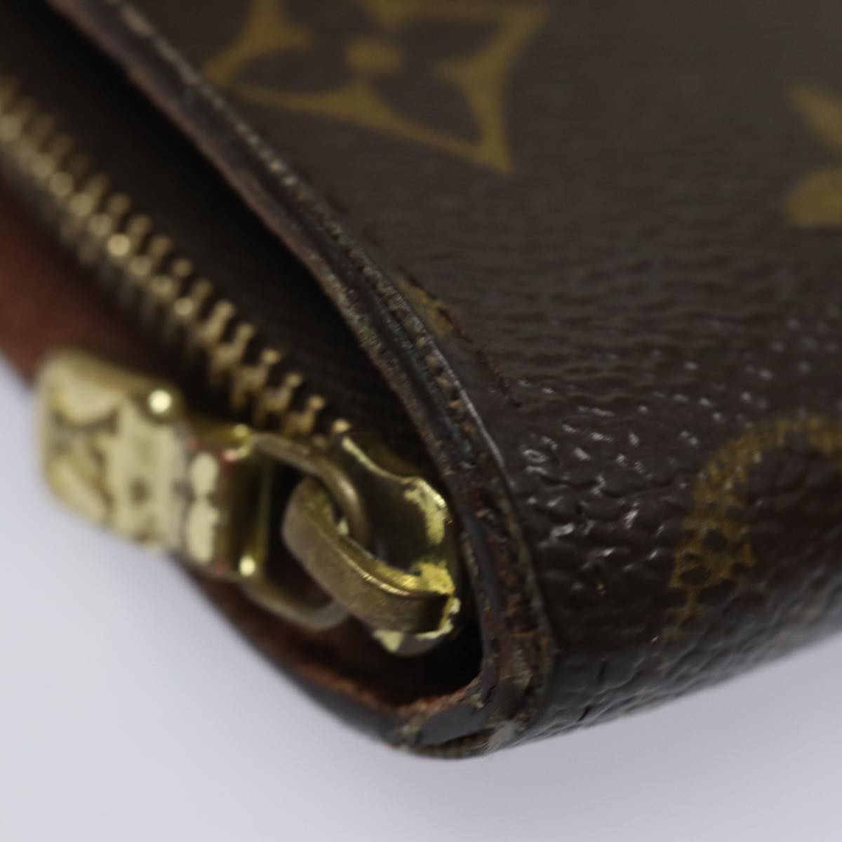 LOUIS VUITTON Monogram Panda Porte Monnaie Zip Long Wallet M61729 Auth yk13520