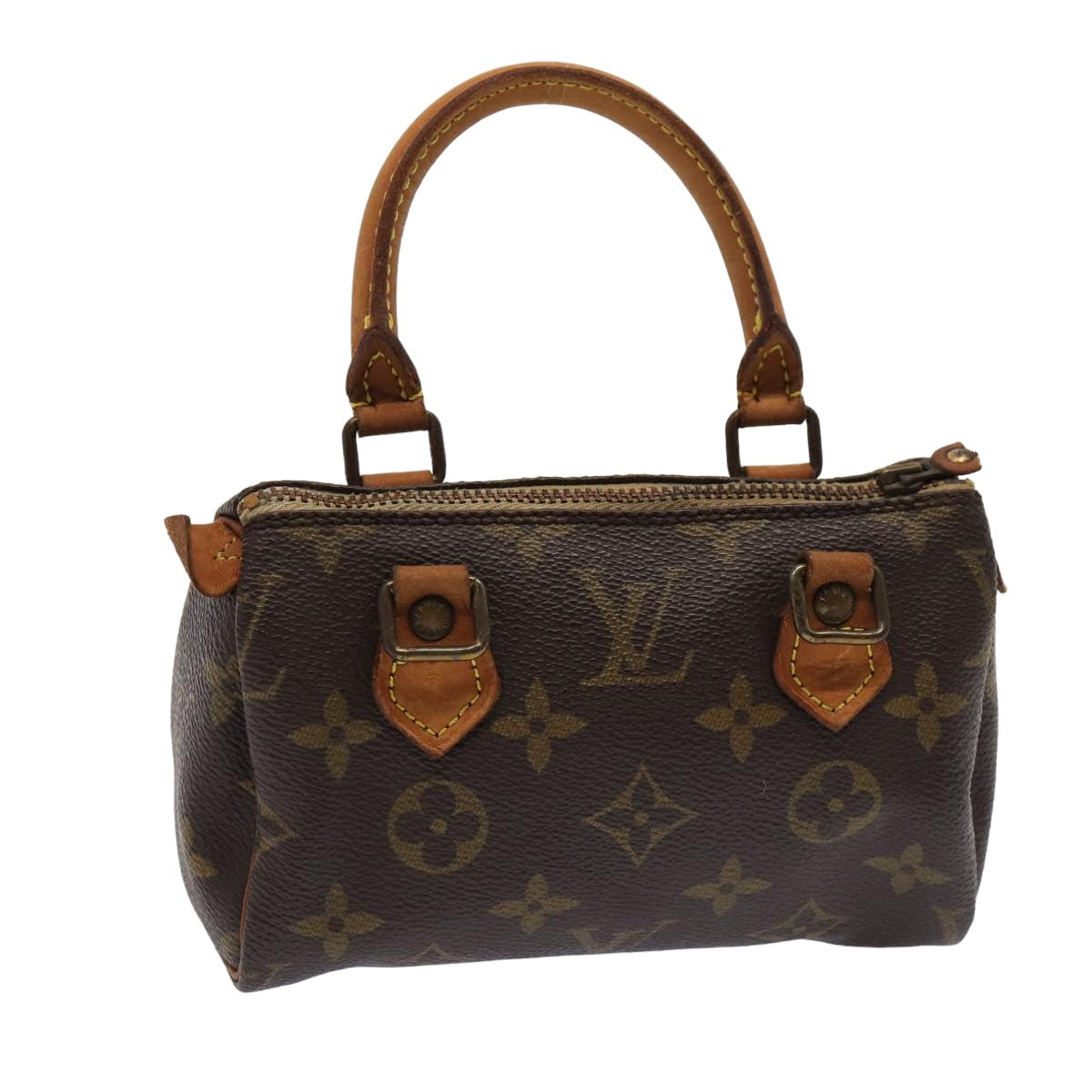 LOUIS VUITTON Monogram Mini Speedy Hand Bag Vintage M41534 LV Auth yk13535