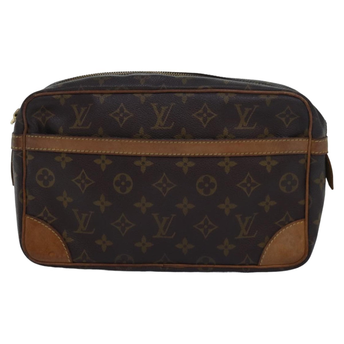 LOUIS VUITTON Monogram Compiegne 28 Clutch Bag M51845 LV Auth yk13547