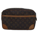 LOUIS VUITTON Monogram Compiegne 28 Clutch Bag M51845 LV Auth yk13547-13