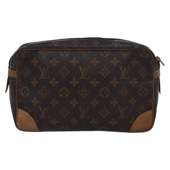 LOUIS VUITTON Monogram Compiegne 28 Clutch Bag M51845 LV Auth yk13547