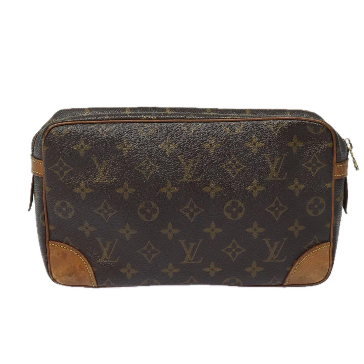 LOUIS VUITTON Monogram Compiegne 28 Clutch Bag M51845 LV Auth yk13553 - 0