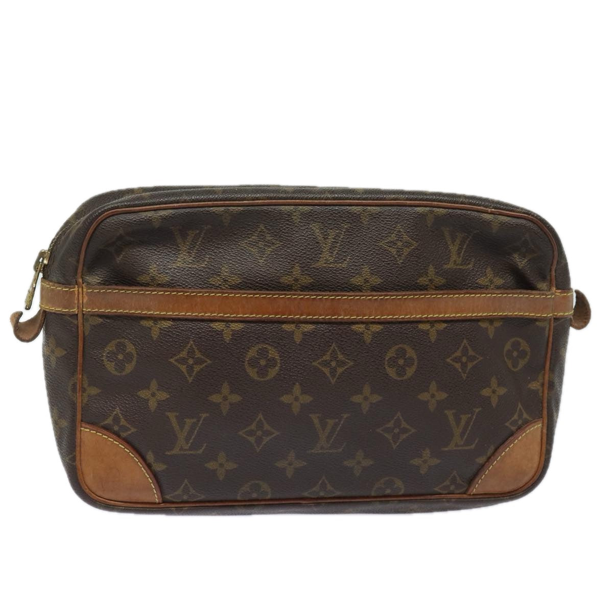 LOUIS VUITTON Monogram Compiegne 28 Clutch Bag M51845 LV Auth yk13555