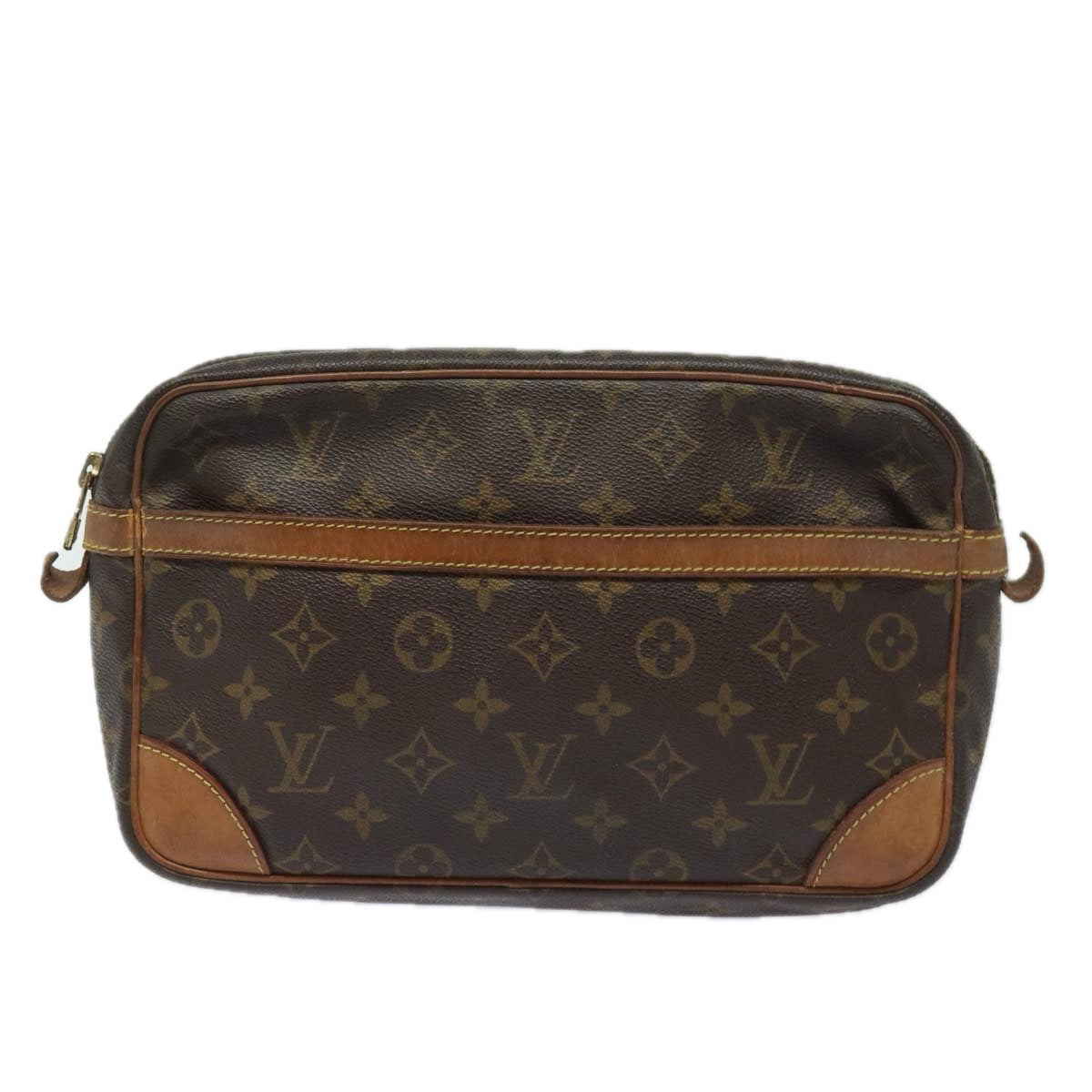 LOUIS VUITTON Monogram Compiegne 28 Clutch Bag M51845 LV Auth yk13555