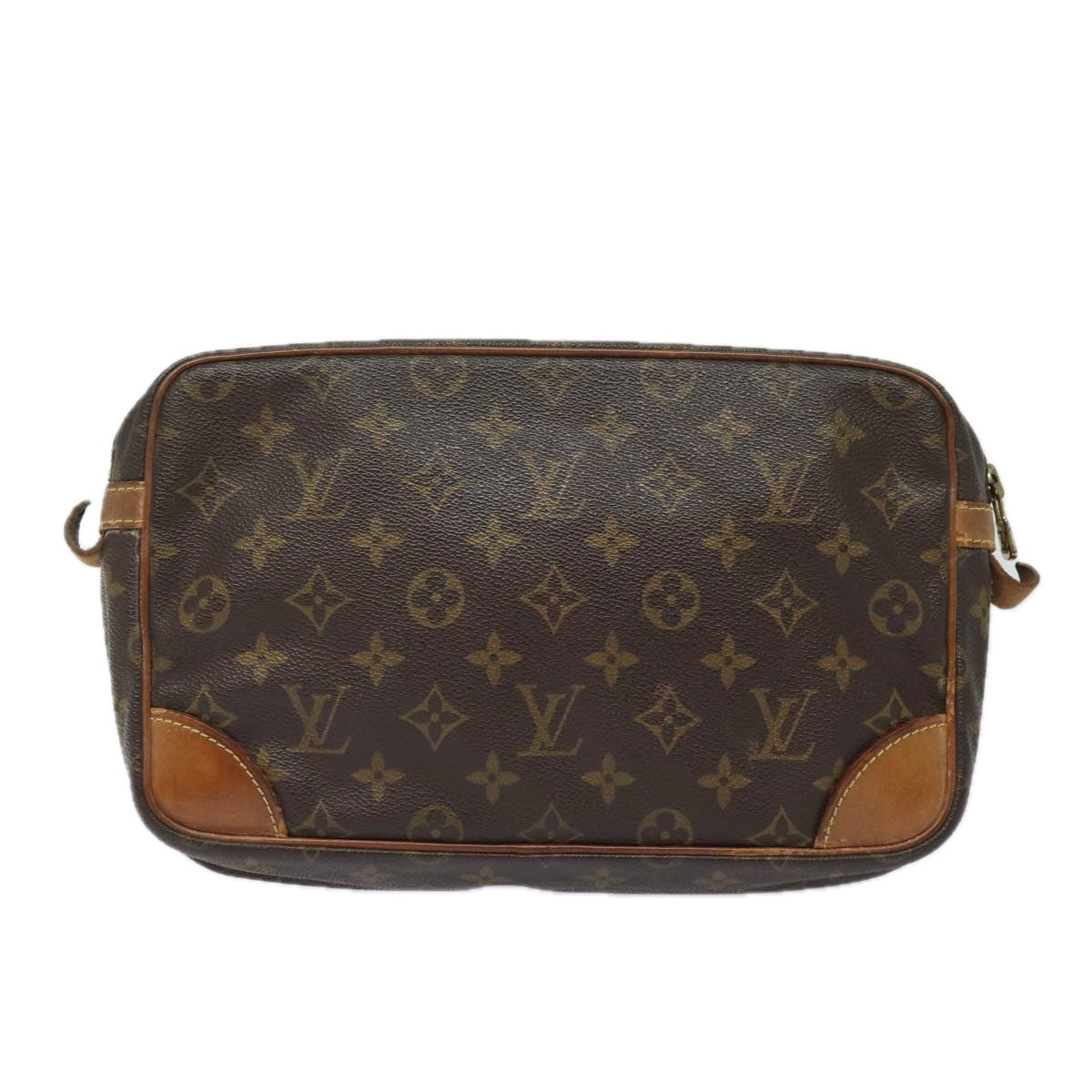 LOUIS VUITTON Monogram Compiegne 28 Clutch Bag M51845 LV Auth yk13555 - 0