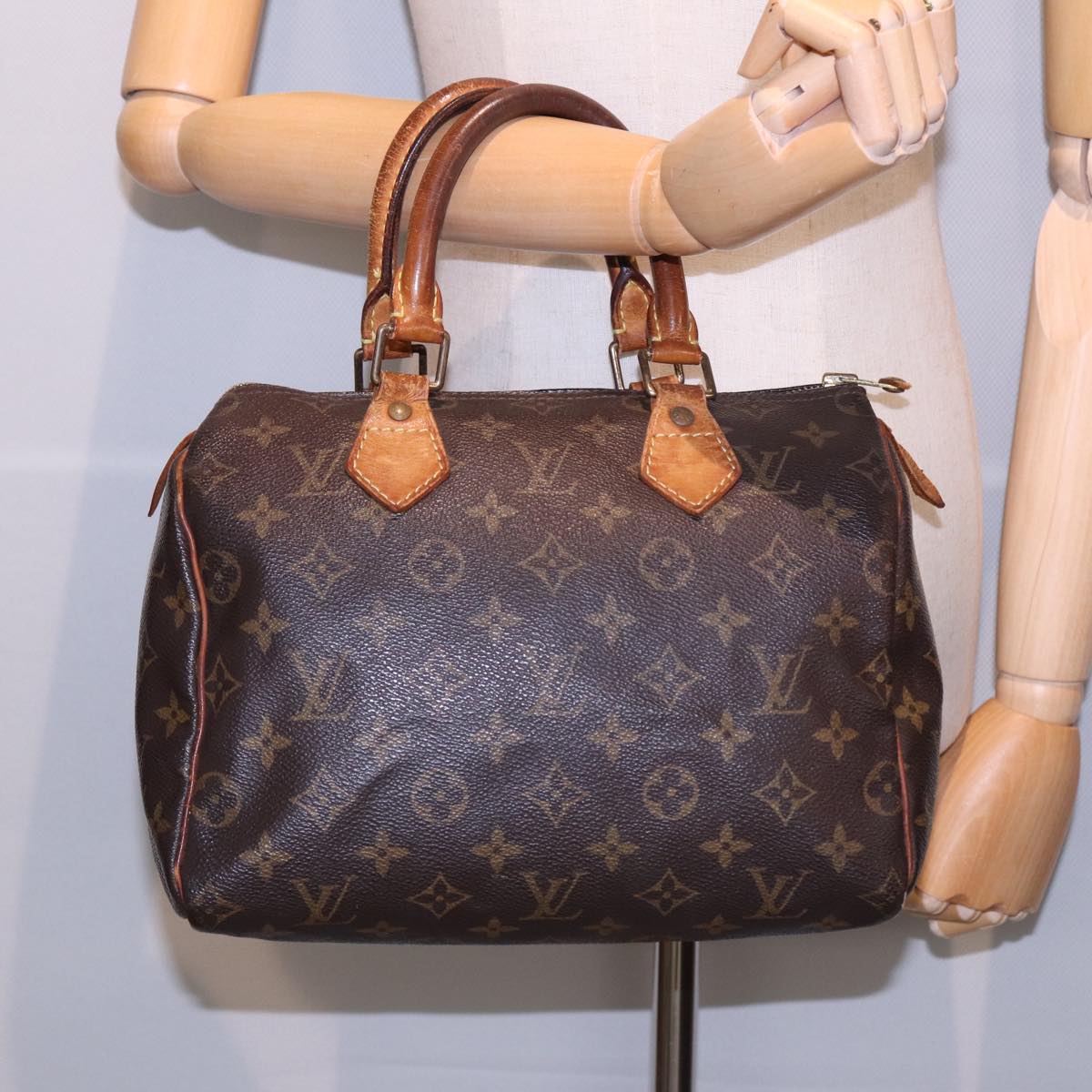 LOUIS VUITTON Monogram Speedy 25 Hand Bag M41528 LV Auth yk13561