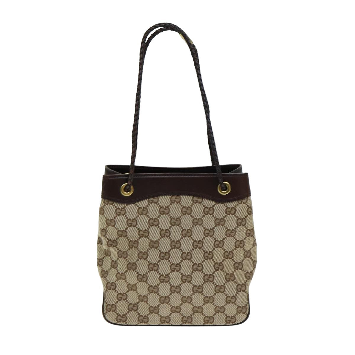 GUCCI GG Canvas Hand Bag Beige Auth yk13565 - 0