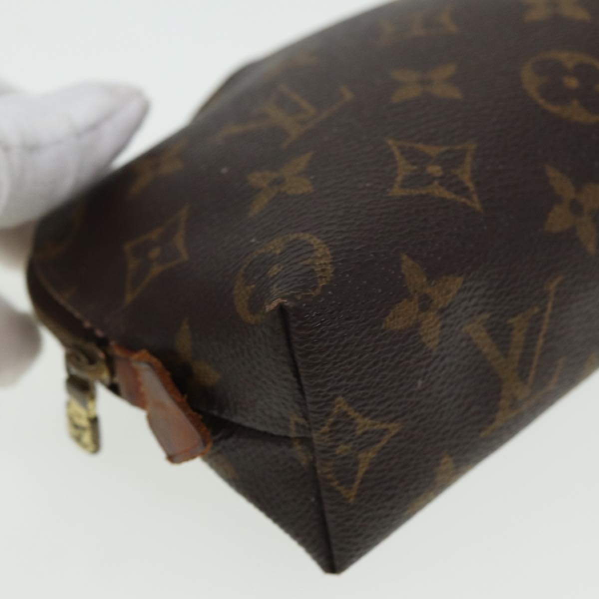 LOUIS VUITTON Monogram Pochette Cosmetic PM Pouch M47515 LV Auth yk13567