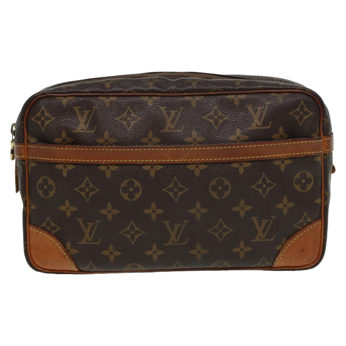 LOUIS VUITTON Monogram Compiegne 28 Clutch Bag M51845 LV Auth yk13574