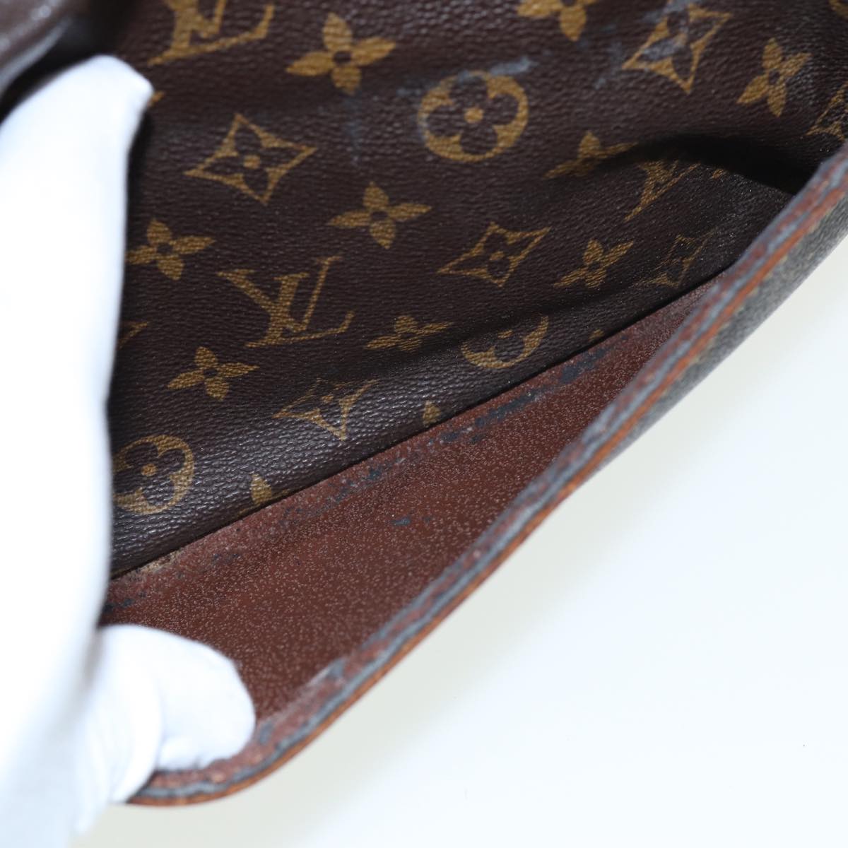 LOUIS VUITTON Monogram Compiegne 28 Clutch Bag M51845 LV Auth yk13574