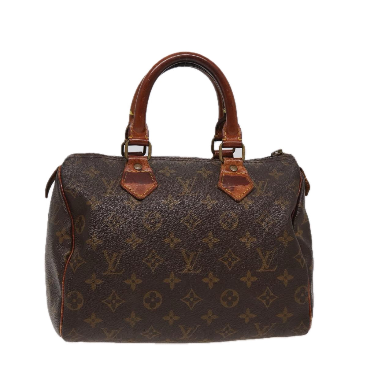 LOUIS VUITTON Monogram Speedy 25 Hand Bag M41528 LV Auth yk13587