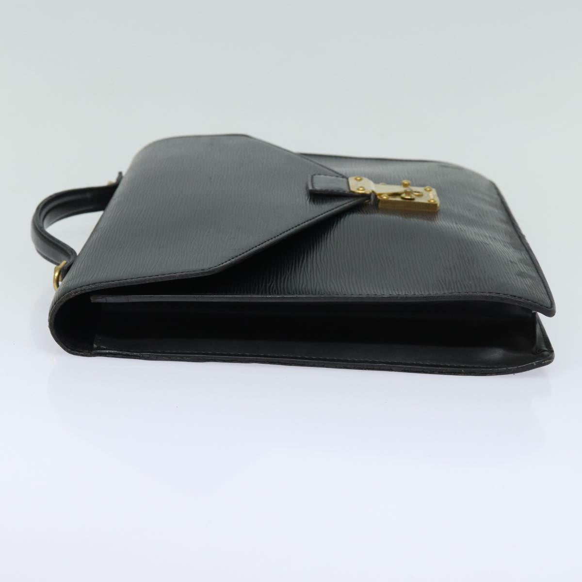 LOUIS VUITTON Epi Porte Documents Bandouliere Black M54462 LV Auth yk13596