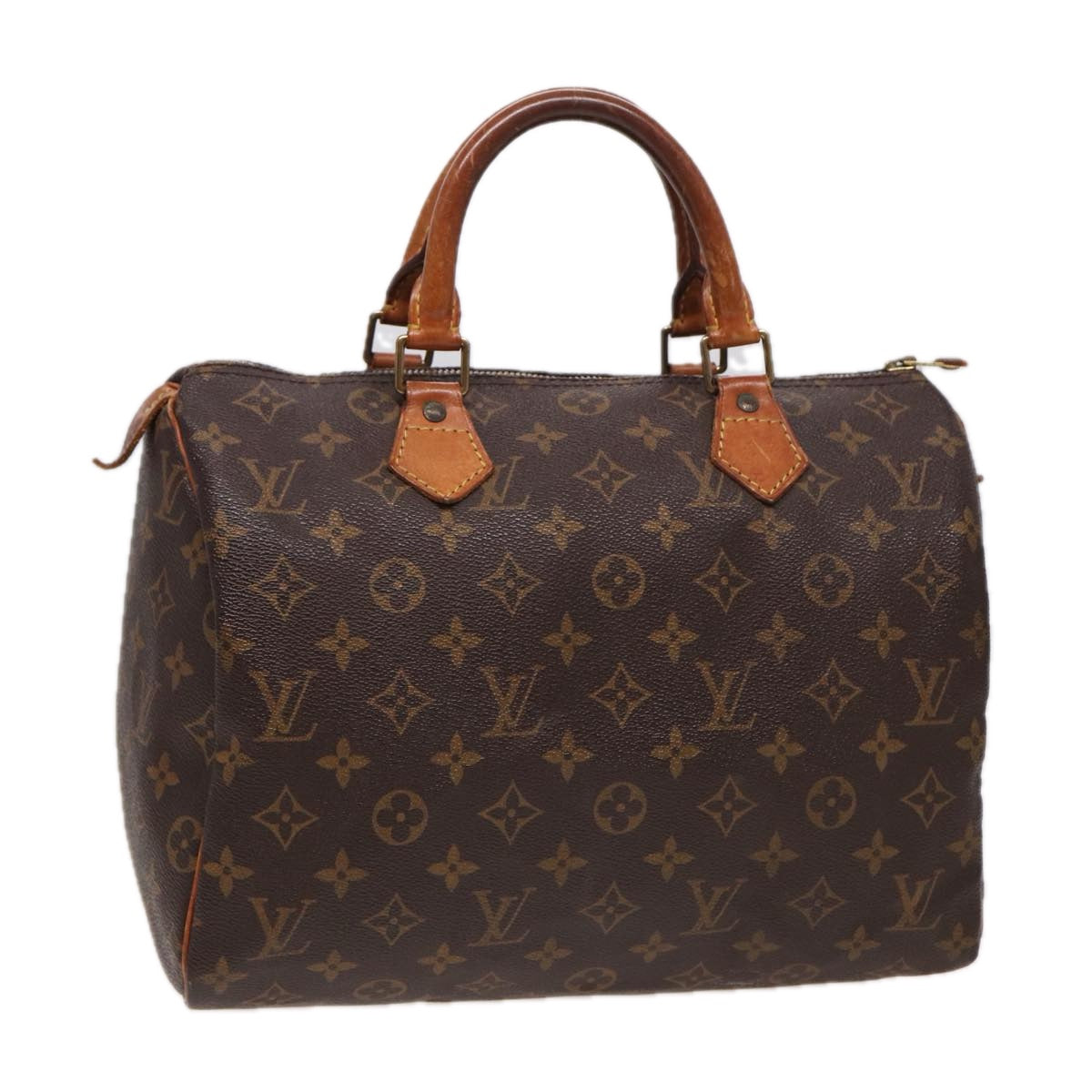 LOUIS VUITTON Monogram Speedy 30 Hand Bag M41526 LV Auth yk13597