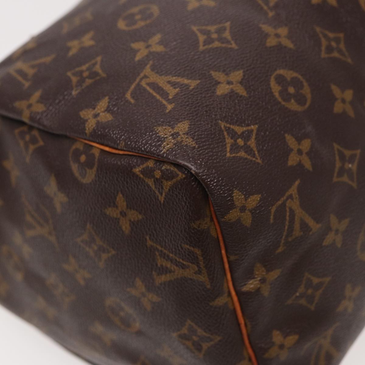 LOUIS VUITTON Monogram Speedy 30 Hand Bag M41526 LV Auth yk13597