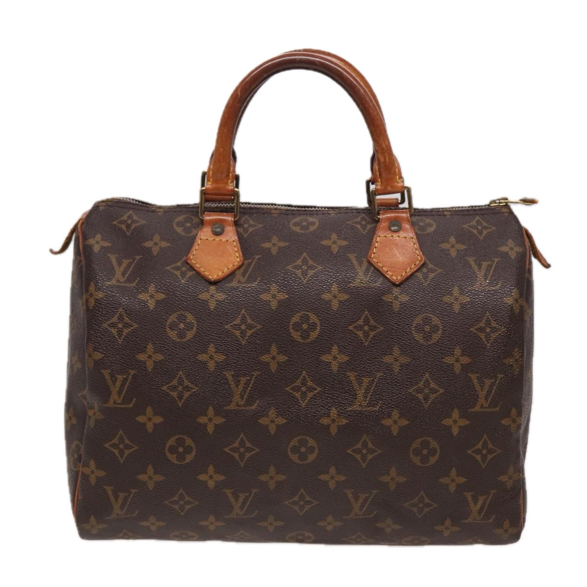 LOUIS VUITTON Monogram Speedy 30 Hand Bag M41526 LV Auth yk13597