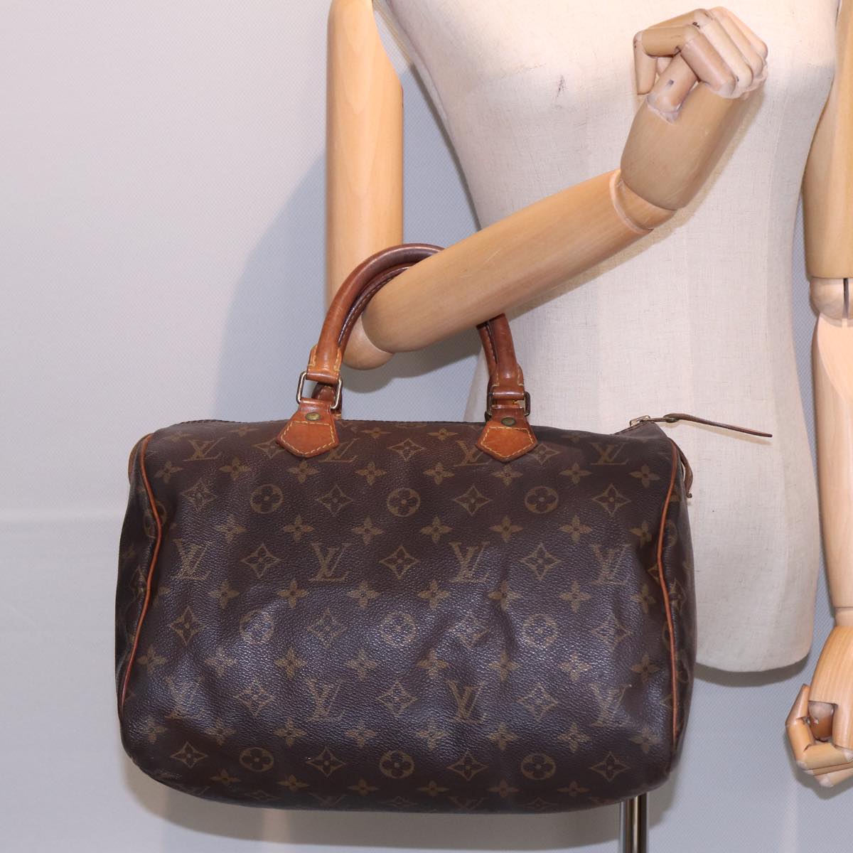 LOUIS VUITTON Monogram Speedy 30 Hand Bag M41526 LV Auth yk13598