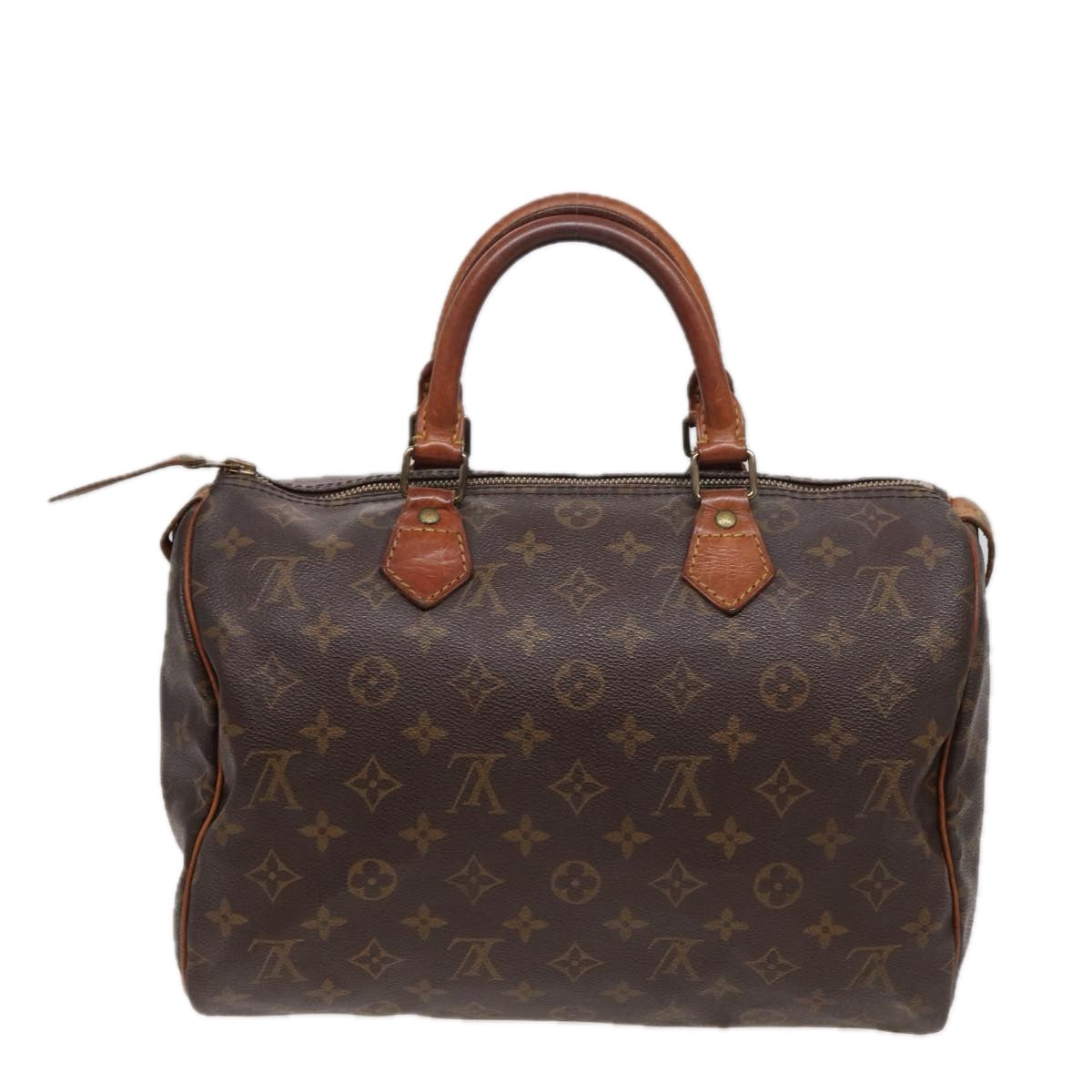 LOUIS VUITTON Monogram Speedy 30 Hand Bag M41526 LV Auth yk13598