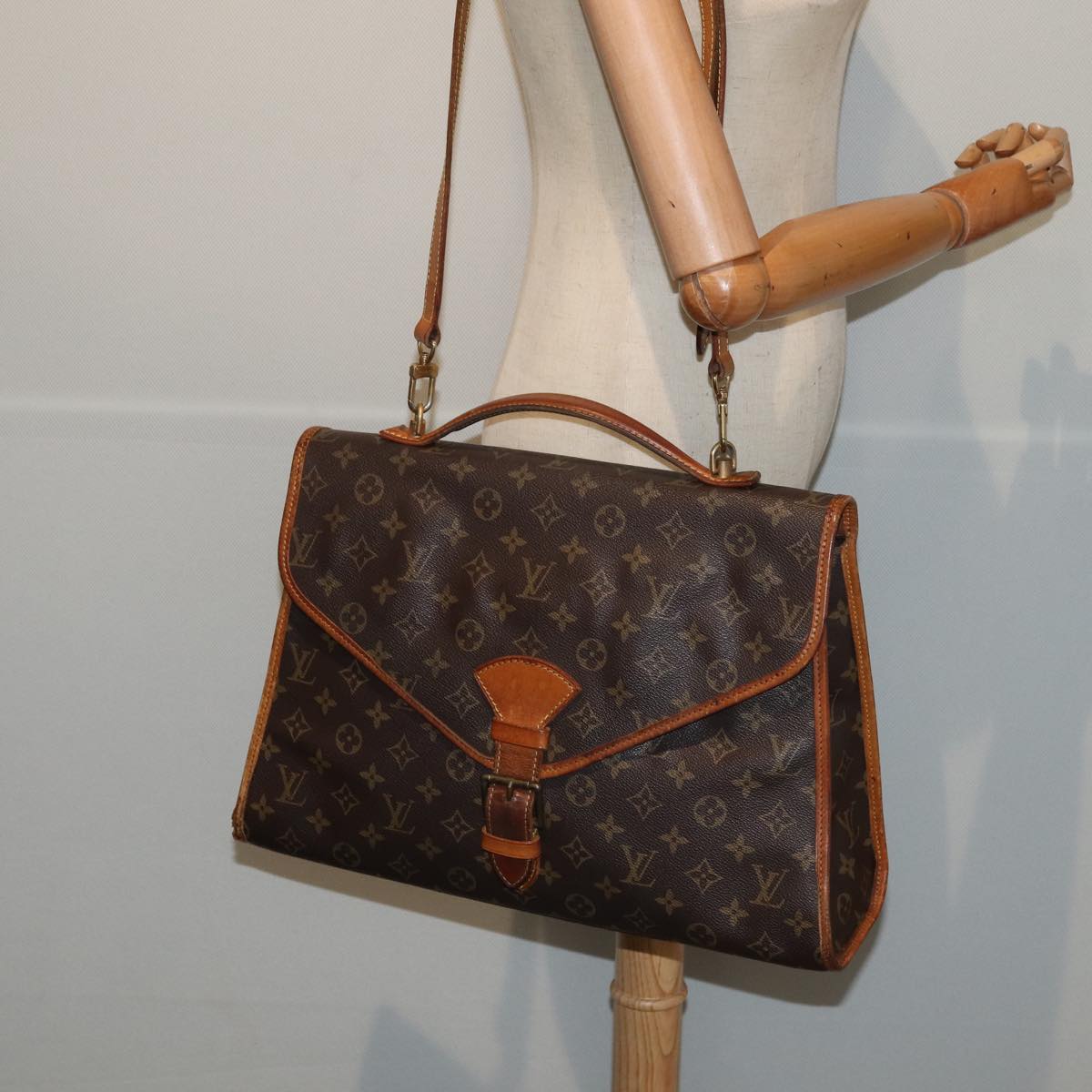 LOUIS VUITTON Monogram Beverly 2Way Hand bag M51120 LV Auth