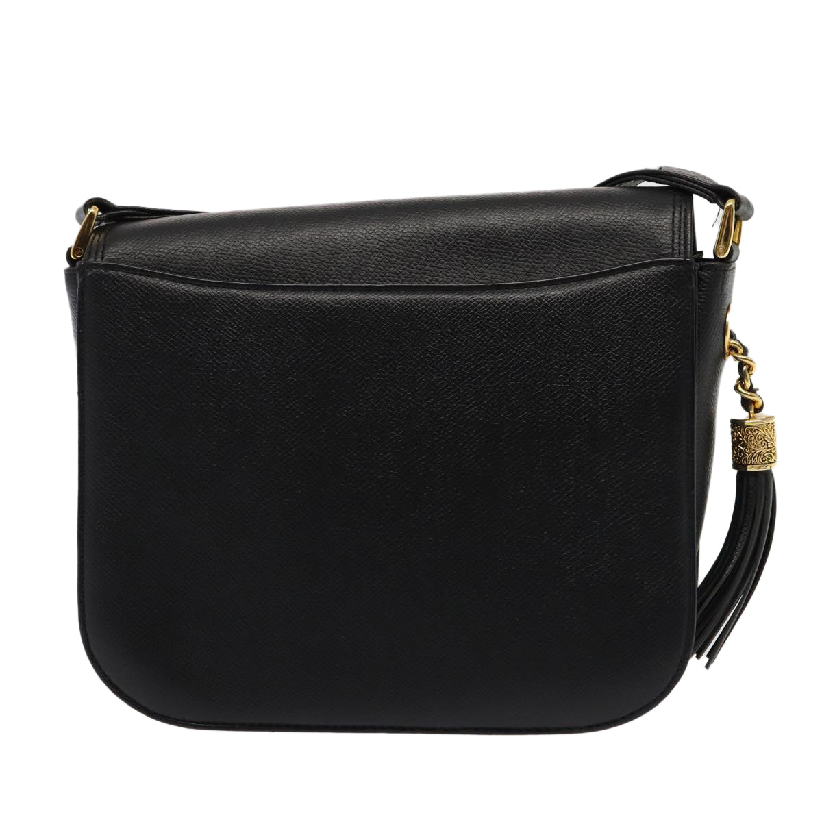 VALENTINO Shoulder Bag Leather Black Auth yk13619 - 0