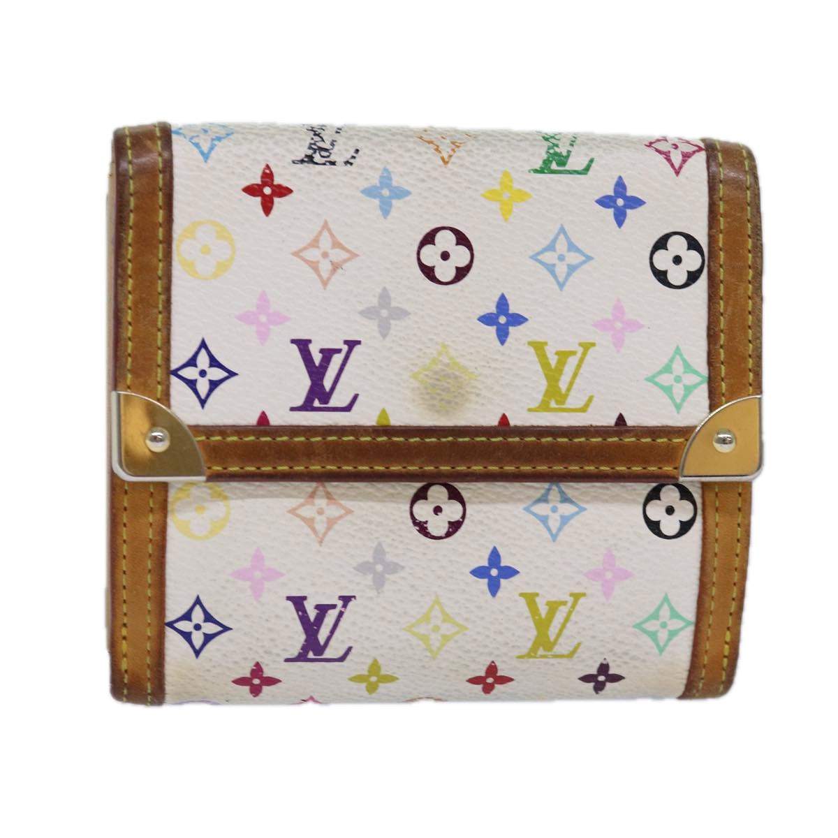 LOUIS VUITTON Multicolor Porte Monnaie Billets Cartes Credit M92983 Auth yk13657