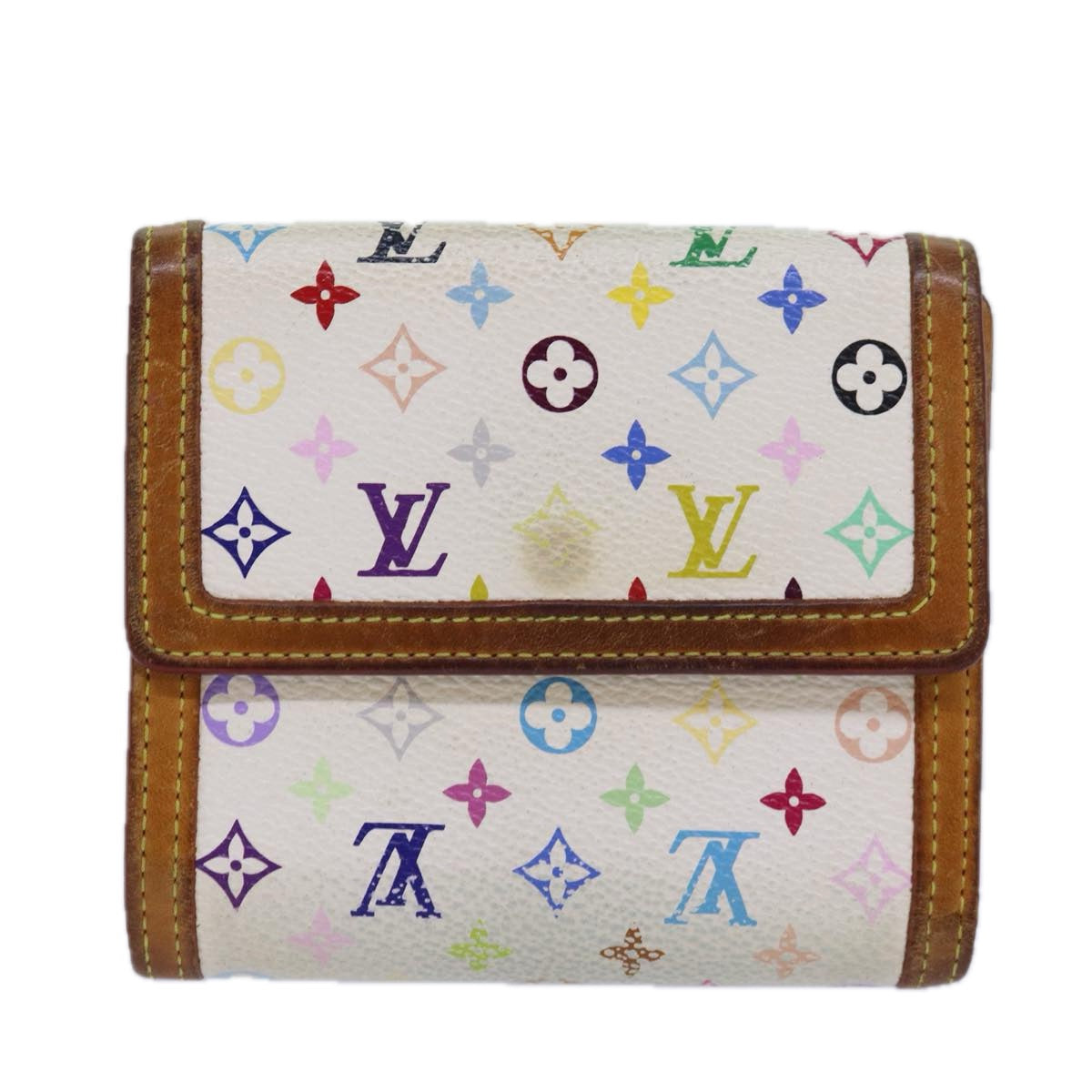 LOUIS VUITTON Multicolor Porte Monnaie Billets Cartes Credit M92983 Auth yk13657 - 0